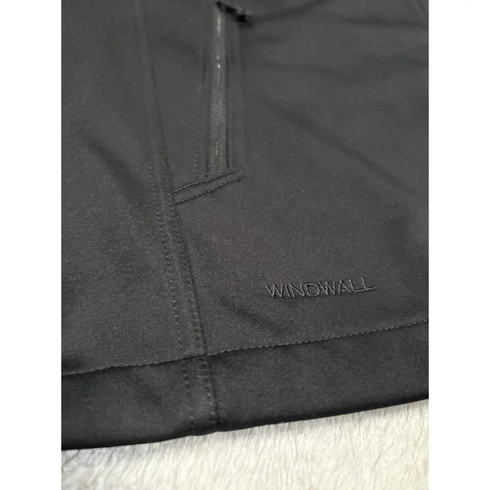 The North Face Vest‎ Mens Large Black WindWall Softshell Full Zip Logo